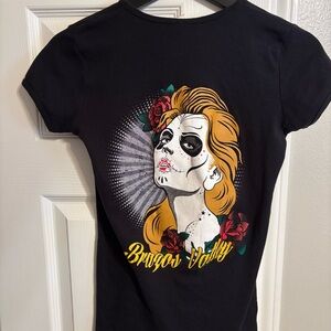 Elegant Black V-Neck Women's Tee